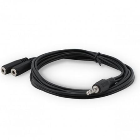 Cable Jack 3.5 3GO CA102/ Jack Macho - 2x Jack Hembra/ 1.5m